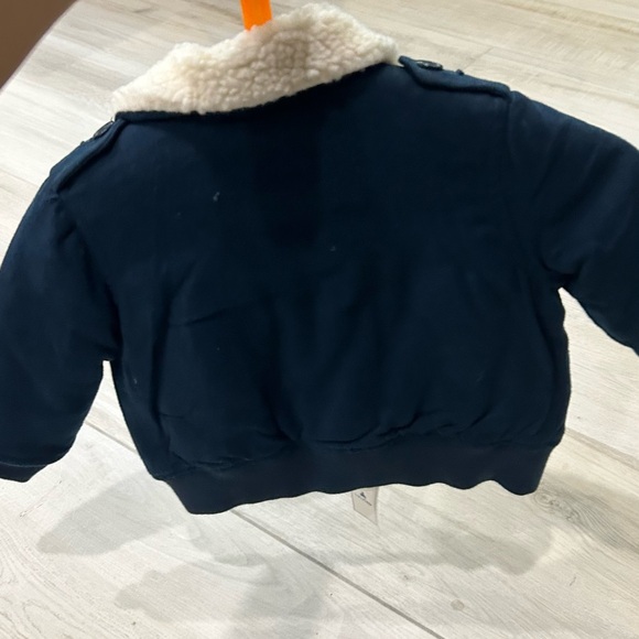 Brand new with tags Gap baby blue dark denim jacket with Sherpa collar - Picture 6 of 6